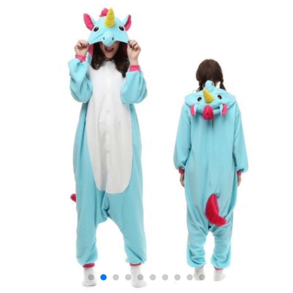 Adult Unicorn Costume - Blue and Pink